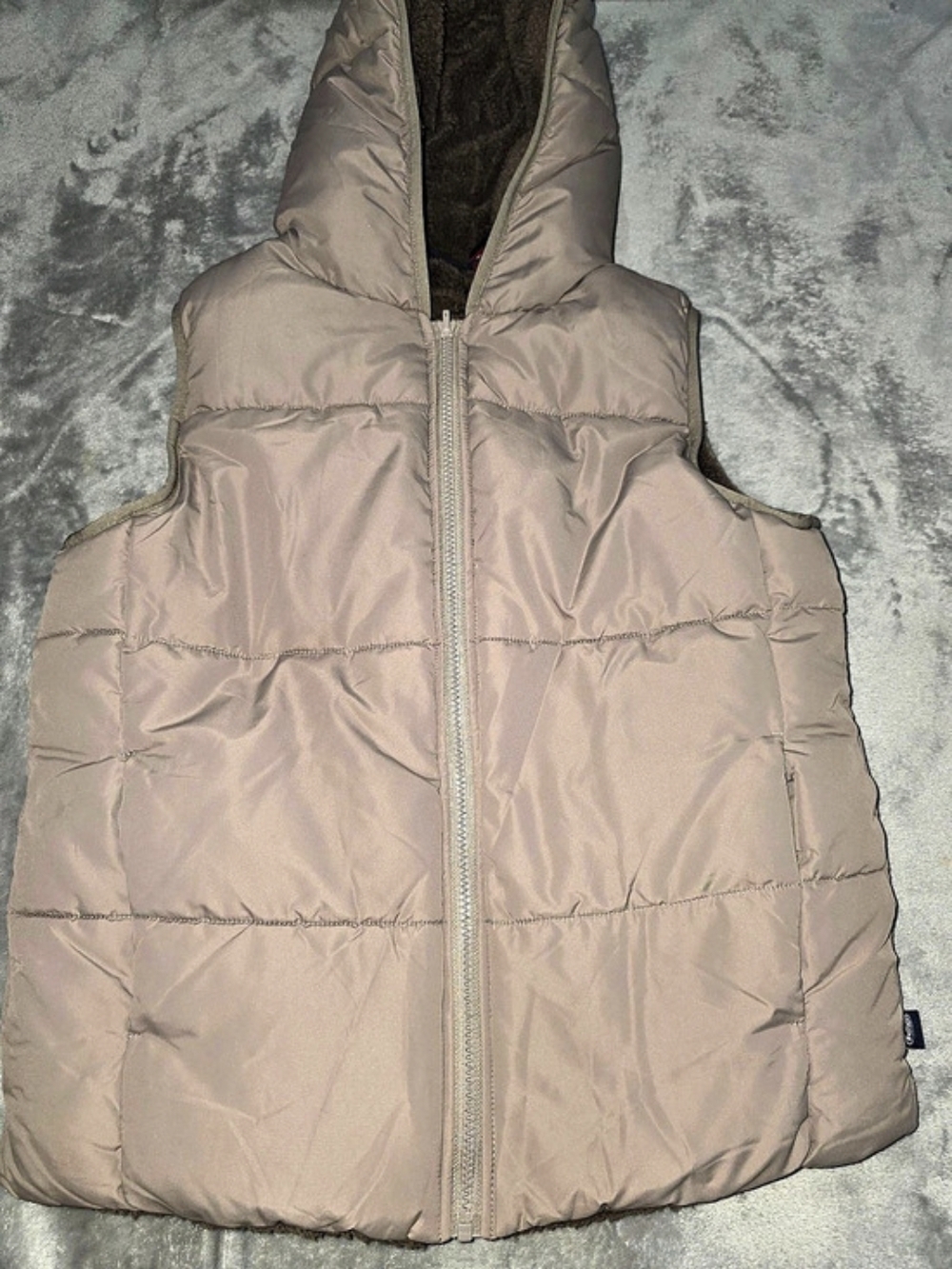 Buffalo Hooded Reversible Puffer Vest Brown XS NWT